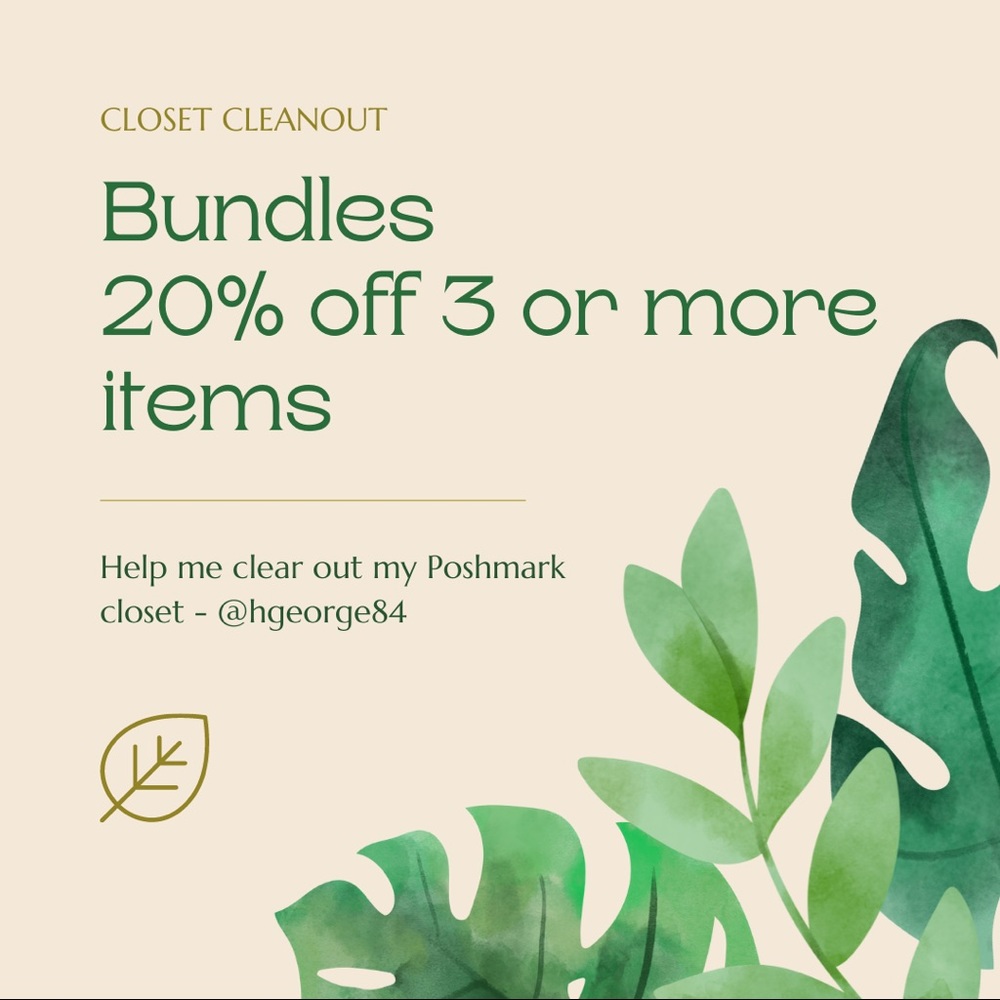 Bundles … 3 or more take 20% off